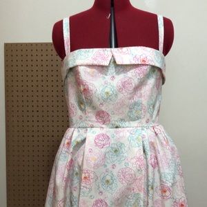 Handmade vintage style dress 100% cotton
